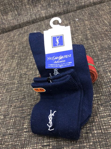 ysl beige socks